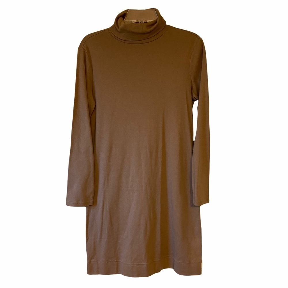 Liz Claiborne Turtleneck Dress Caramel Brown Sz XSP